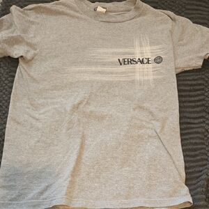 Versace Light Gray Short Sleeve Tee Size M